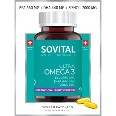 Sovital Ultra Omega 3 Epa 660 Dha 440 Mg 60 Adet Softgel Fiyat