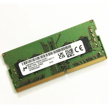 Mıcron 8gb 1rx8 Ddr4 Sodımm PC4-25600 3200MHZ CL22  MTA8ATF1G64HZ-3G2R1 Noteook Ram
