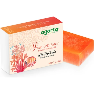 Agarta Doğal Yosun Özlü Sabun 150 gr Cilt Gözeneklerini Temizler ve
