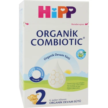Hipp 2 Organik Combiotic Devam Sütü 800 gr 6 Aydan İtibaren Sütlü Bebek