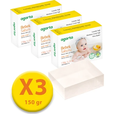 Agarta 150 Gr* 3 Adet Göz Yakmayan Doğal Bebek