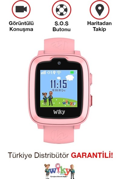 Wiky Watch 4 Plus Pembe Akıllı Çocuk Saati