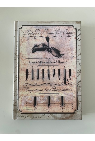 Deffter Sert Kapak Çizgili History Of Writing Knives Defter 14X20 cm