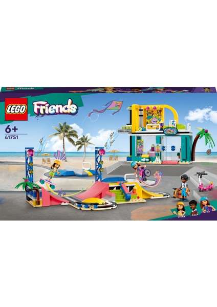 Friends Kaykay Parkı 41751 - 6 Yaş ve Üzeri Çocuklar Için 3 Mini Bebek Içeren Yaratıcı Oyuncak Yapım Seti (431 Parça)