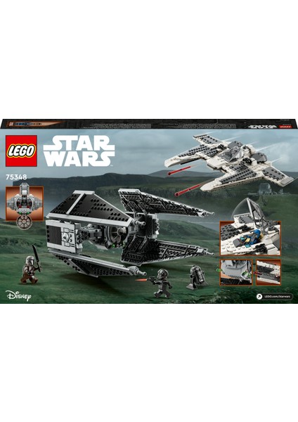 ® Star Wars™ Mandalorian Fang Fighter TIE Interceptor'a Karşı 75348 - 9 Yaş ve Üzeri Çocuklar için Yaratıcı Oyuncak Yapım Seti (957 Parça)