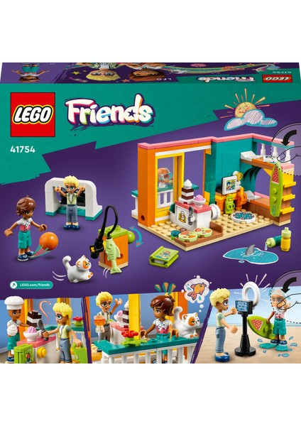 LEGO® Friends Leo'nun Odası 41754 - 6 Yaş ve Üzeri Çocuklar Için 2 Mini Bebek (Leo ve Olly) Içeren Yaratıcı Oyuncak Yapım Seti (203 Parça)