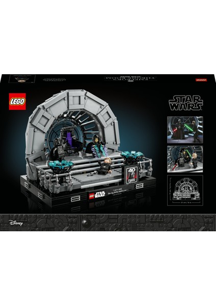 LEGO® Star Wars™ Emperor's Throne Room Dioraması 75352 - Yetişkinler için Yapım Parçalarıyla İnşa Edilen Koleksiyonluk Yaratıcı Sergileme Modeli Yapım Seti (807 Parça)