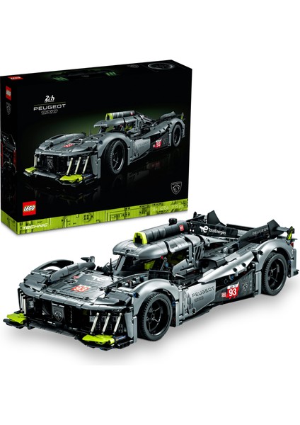 Technic PEUGEOT 9X8 24H Le Mans Hybrid Hypercar 42156 - Motor Sporları Hayranı Yetişkinler için Koleksiyonluk ve Sergilenebilir Model Araba Yapım Seti (1775 Parça)