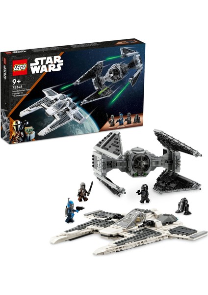® Star Wars™ Mandalorian Fang Fighter TIE Interceptor'a Karşı 75348 - 9 Yaş ve Üzeri Çocuklar için Yaratıcı Oyuncak Yapım Seti (957 Parça)
