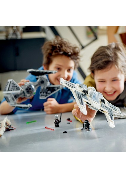 ® Star Wars™ Mandalorian Fang Fighter TIE Interceptor'a Karşı 75348 - 9 Yaş ve Üzeri Çocuklar için Yaratıcı Oyuncak Yapım Seti (957 Parça)