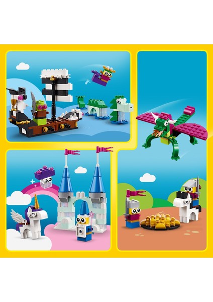 LEGO® Classic Yaratıcı Fantastik Evren 11033 - 5 Yaş ve Üzeri Çocuklar için Hayali Karakterler ve Yaratıklar İçeren Yaratıcı Oyuncak Yapım Seti (1800 Parça)