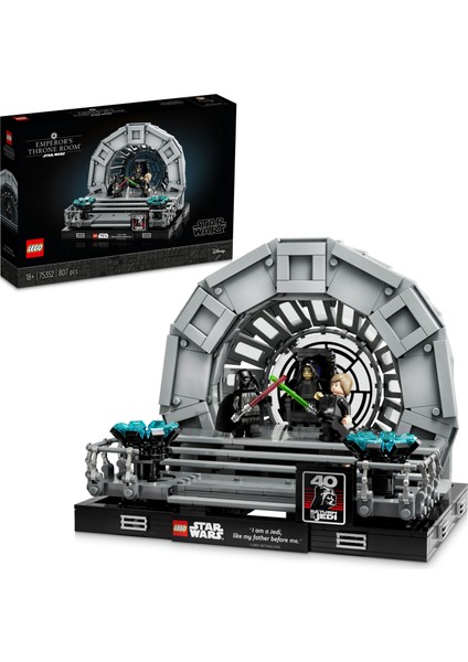 LEGO® Star Wars™ Emperor's Throne Room Dioraması 75352 - Yetişkinler için Yapım Parçalarıyla İnşa Edilen Koleksiyonluk Yaratıcı Sergileme Modeli Yapım Seti (807 Parça)