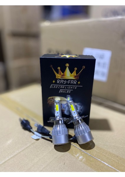 H4 Beyaz S2 Model LED Xenon Far Ampulü Şimşek Etkili 8600LM
