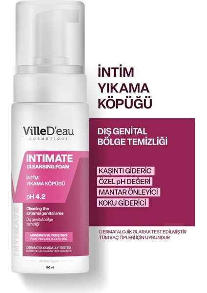 Genital Bölge Koku ve Karşıtı intim Losyon Cleansing Foam 150 ml