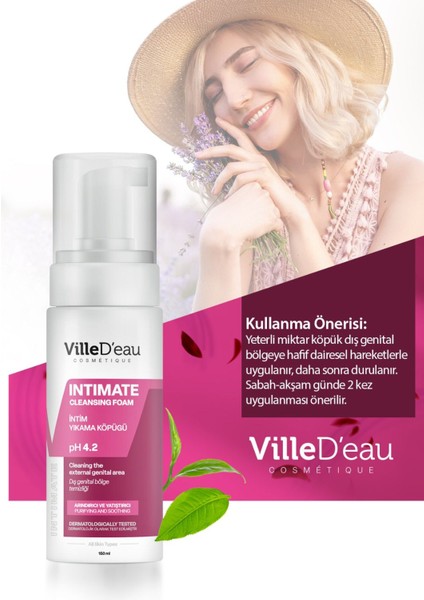 Genital Bölge Koku ve Karşıtı intim Losyon Cleansing Foam 150 ml