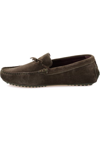 Ancil Yeşil Erkek Süet Deri Loafer