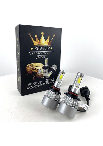 Hb4 9006 Beyaz S2 Model LED Xenon Far Ampulü Şimşek Etkili 8600LM