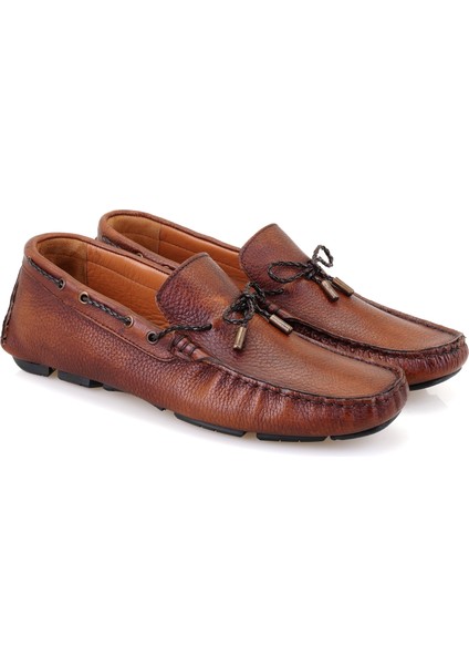 Adriana Kahve Erkek Deri Loafer