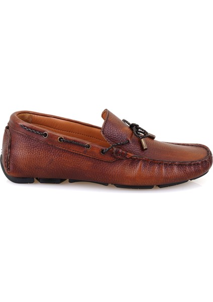 Adriana Kahve Erkek Deri Loafer