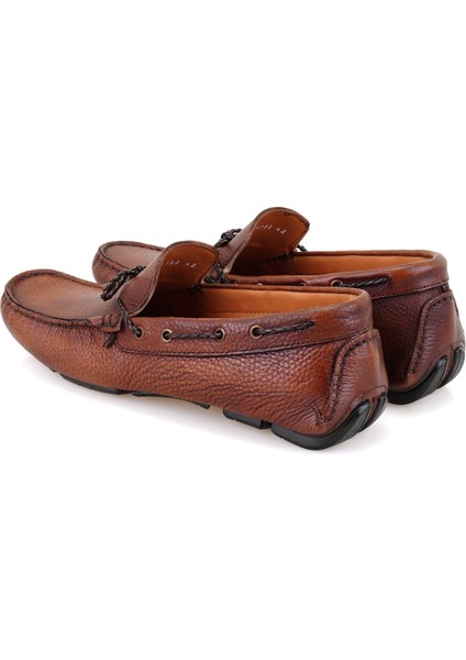 Adriana Kahve Erkek Deri Loafer