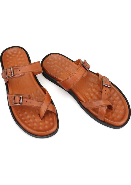 Essence Taba Erkek Ayarlanabilir Tokalı Deri Terlik fırsatları