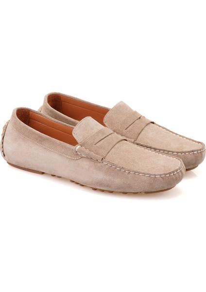 Akira Kahve Erkek Süet Deri Loafer