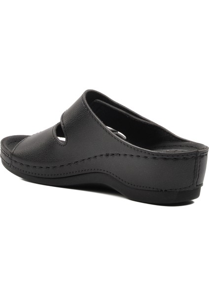 15.009 Siyah Kadın Dolgu Topuk Terlik fırsatları
