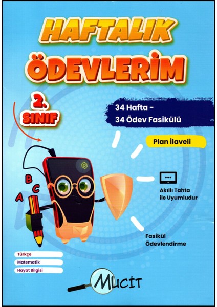 Mucit 2. Sınıf Haftalık Ödevlerim - Plan Ilaveli