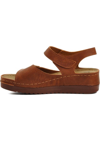 Ayakmod 07-109 Rr Taba Kadın Dolgu Topuk Sandalet fiyatları
