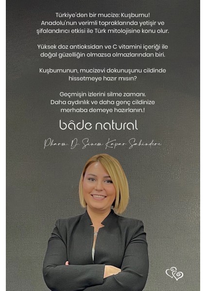 Bade Natural Kuşburnu Aydınlatıcı ve Leke Karşıtı Göz Serumu 15 ml