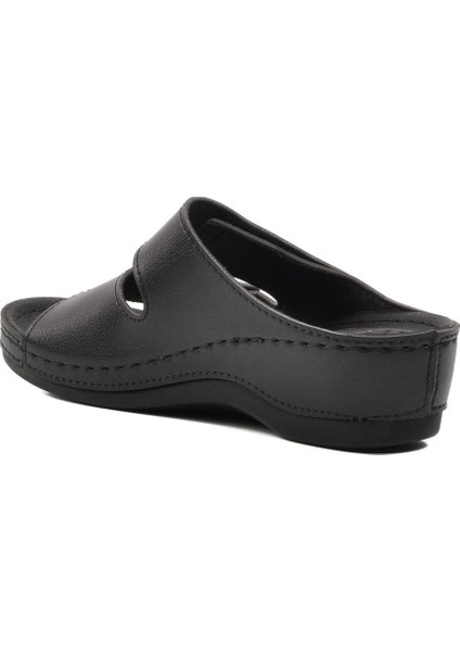 15.009 Siyah Kadın Dolgu Topuk Terlik fırsatları