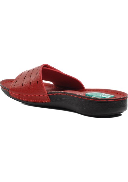 6808 Kırmızı Topuk Jel Destekli Kadın Terlik fırsatları