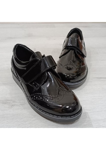 9007 Siyah Rugan Oxford Cırtlı Erkek Çocuk Sünnet Ayakkabı fiyatları