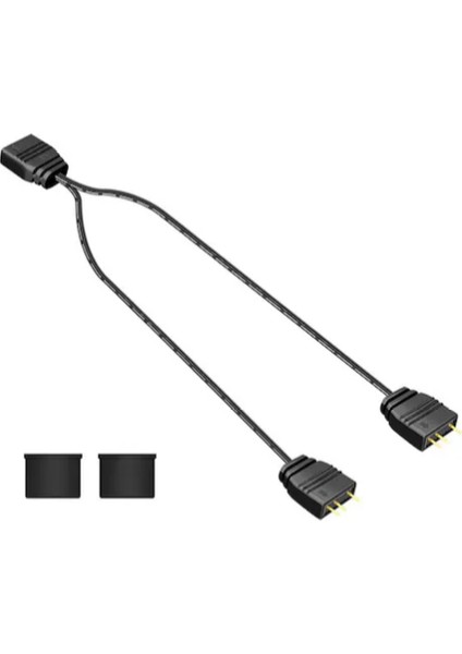 5V 3pin Argb 2 Port Splitter Çoklayıcı Kablo - 5V 3pin Uzatma Kablosu ( 1 Dişi To 2 Erkek )