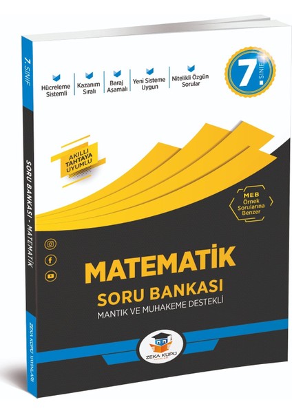 7.Sınıf Matematik Soru Bankası Zeka Küpü Yayınları