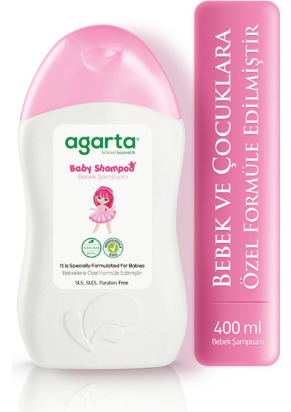 Doğal Şampuan Kız Bebek / Çocuklarına Özel Bakım 400 ml