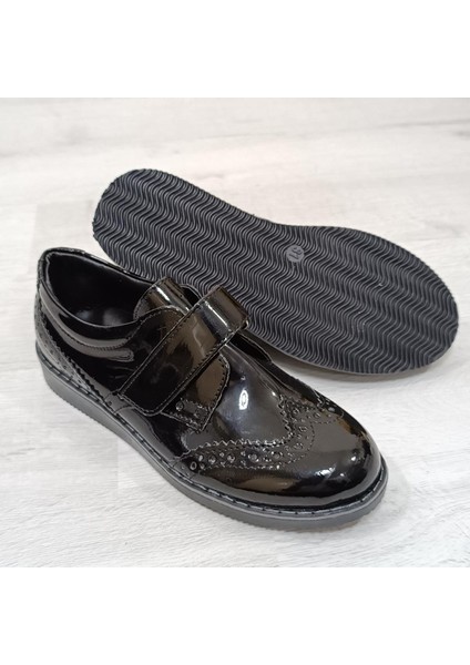 9007 Siyah Rugan Oxford Cırtlı Erkek Çocuk Sünnet Ayakkabı indirimleri