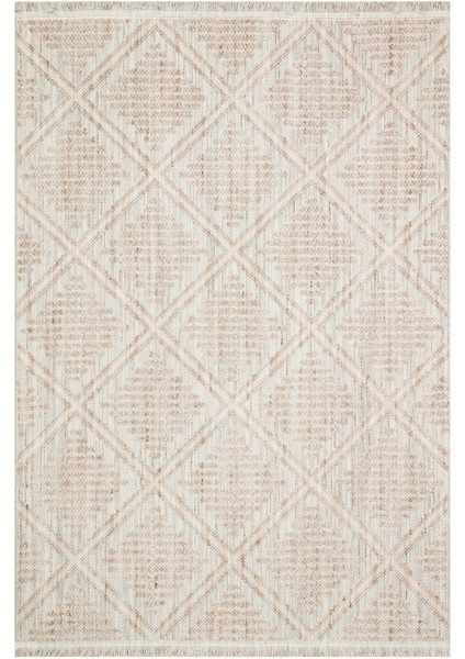 Cozy Czy 03 Grey Beıge Hav Toz Vermez Modern Örgü Dokuma Makine Halısı