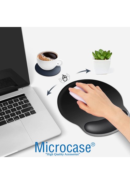 DS104 Kaydırmaz Silikon Tabanlı Fil Baskılı Bilek Destekli Mouse Pad 22X25CM - AL3825 fiyatları