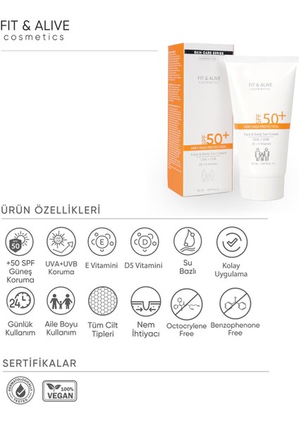 50+ SPF Güneş Kremi - 50 ML