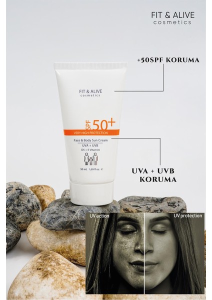 50+ SPF Güneş Kremi - 50 ML