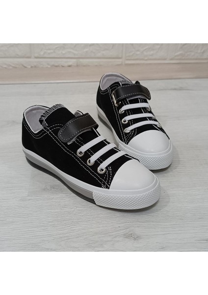 9002 Siyah Keten Sneaker Cırtlı Çocuk Spor Ayakkabı fiyatları