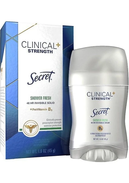 Clinical Shower Fresh Antiperspirant Kadınlar İçin Katı Deodorant 48 Saat 45 gr