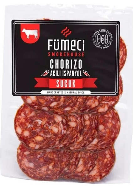 %100 Dana Fermente Ispanyol Sucuk Acılı Chorizo 1000 gr