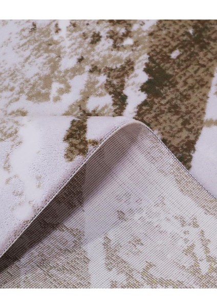 Ipek Mekik Halı Lapena Kahve Ekru Modern Desenli Halı modelleri