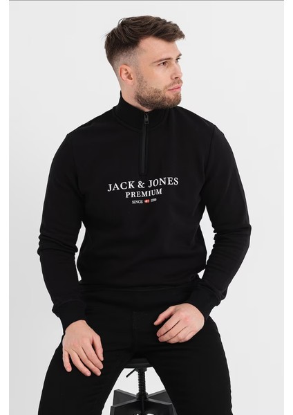 Erekek Yarım Fermuar Sweatshirt - 12218291