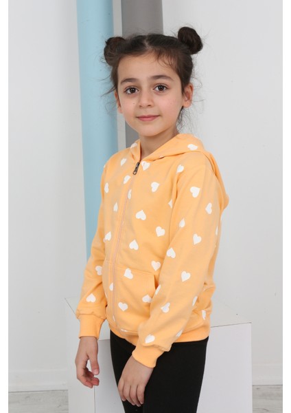 Toontoy Kız Çocuk Komple Kalpli Baskılı Hırka fiyatları