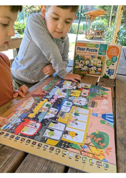 Baby Puzzle Doerkids Park Ara-Bul Yer Puzzle | Eğitici Puzzle 35 Parça indirimleri