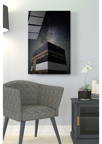 Kabe Gökyüzü Cam Tablo, Yıldızlı Gece Kabe Cam Tablo, Dekoratif Cam Tablo