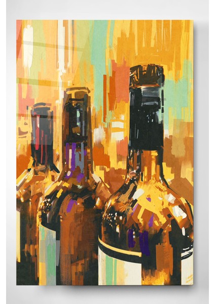 Şişeler Cam Tablo, Dekoratif Cam Tablo